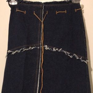 Rave Jeans size small blue skirt stretches